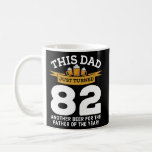 Turned 82 Beer Drinking Dad 82nd Father Birthday Kaffeetasse<br><div class="desc">Turned 82 Beer Drinking Dad 82nd Father Birthday Gag Gift Gift. Perfect gift for your dad,  mom,  papa,  men,  women,  friend and family members on Thanksgiving Day,  Christmas Day,  Mothers Day,  Fathers Day,  4th of July,  1776 Independent day,  Veterans Day,  Halloween Day,  Patrick's Day</div>