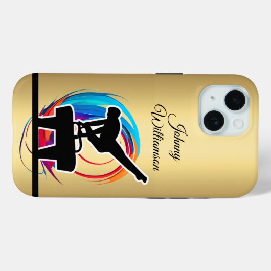 Turnen Farbige "Logo" elegant Personalisieren Case-Mate iPhone Hülle (Rückseite (Horizontal))