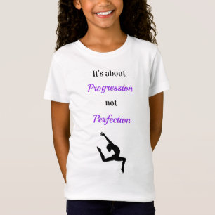 Turnen Fortschritt nicht Perfektion Inspiration T-Shirt