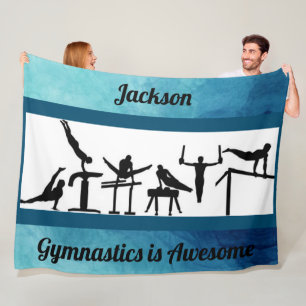 Turnen für Jungen ist fantastisch - Fleece-Decke Fleecedecke