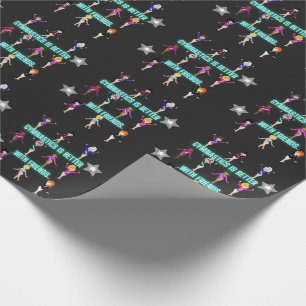 Turnen ist besser mit Freunden Geschenkpapier