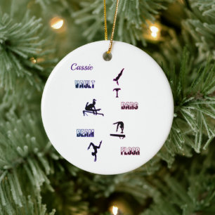 Turnen Sprung, Stangen, Balken, Boden Keramik Ornament