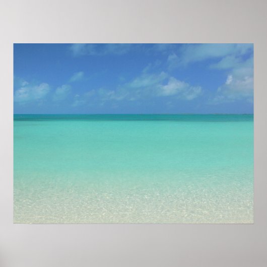 TURNEN UND CAICOS SEASKAP/MEER SAND UND HIMMEL POSTER (Vorne)