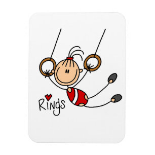 Turner an den Ringen Magnet