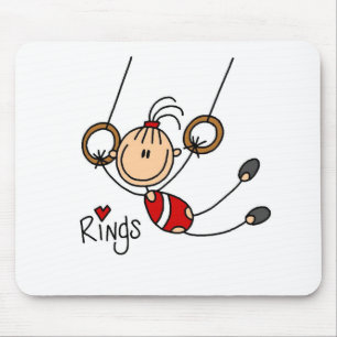 Turner an den Ringen Mousepad