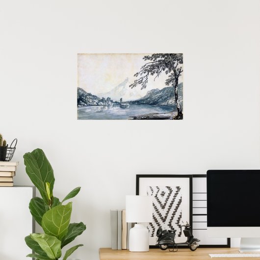 Turner - Auf der Strecke zwischen Unterseen und Br Poster (Heimbüro)