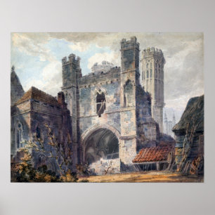 Turner - Augustiner Tor Canterbury Poster
