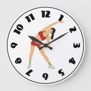 Turner beim Aufwärmen Uhr