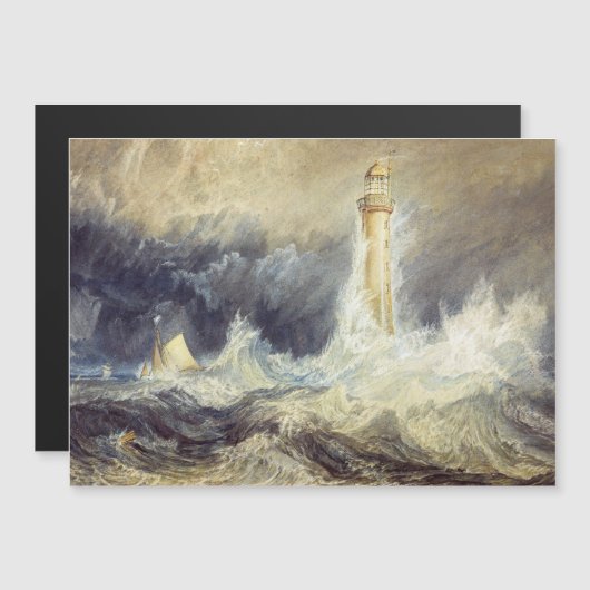 Turner - Bell Rock Lighthouse Magnetkarte (Vorne/Hinten)