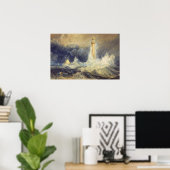 Turner - Bell Rock Lighthouse Poster (Heimbüro)