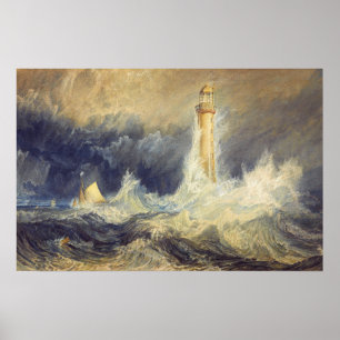 Turner - Bell Rock Lighthouse Poster