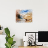 Turner - Berglandschaft mit See Poster (Heimbüro)