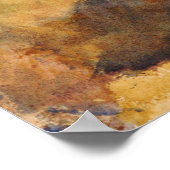 Turner - Burg Crichton, Berg mit Regenbogen Poster (Ecke)