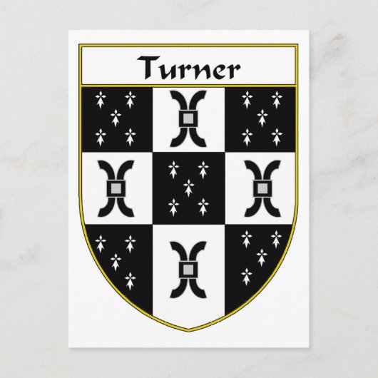 Turner Coat of Arms/Familienwappen Postkarte (Vorderseite)