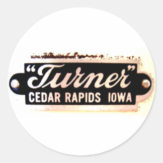 Turner Company Round decal Runder Aufkleber