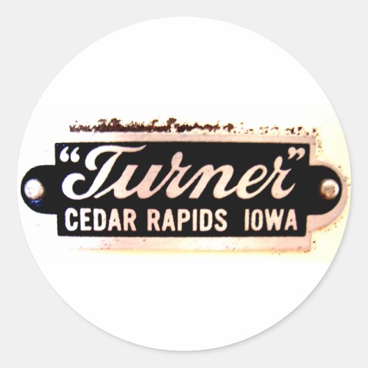 Turner Company Round decal Runder Aufkleber (Vorderseite)