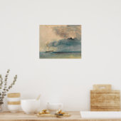 Turner - Dampfpaddel im Sturm Poster (Küche)