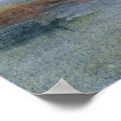 Turner - Die Fischerboote werden von Le Havre abge Poster (Ecke)