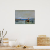 Turner - Die Fischerboote werden von Le Havre abge Poster (Küche)