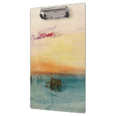 Turner - Die Lagune Venedig bei Sonnenuntergang Klemmbrett (Links)