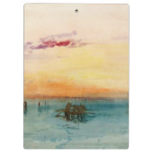 Turner - Die Lagune Venedig bei Sonnenuntergang Klemmbrett (Rückseite)