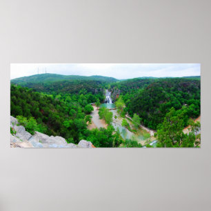 Turner Falls Area Bird's-Eye View - I (Color Satu) Poster
