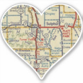 Turner Falls Oklahoma Aufkleber (Vorderseite)