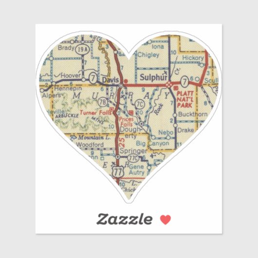 Turner Falls Oklahoma Aufkleber (Blatt)