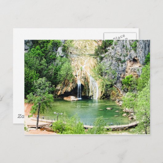 Turner Falls, OKlahoma in HDR. Postkarte (Vorne/Hinten)