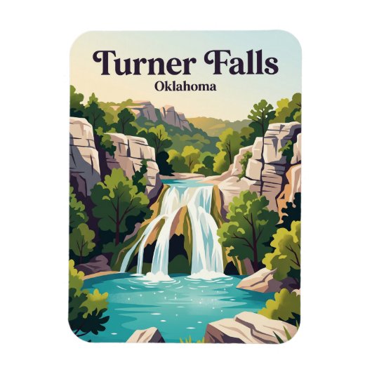 Turner Falls Oklahoma Magnet (Vertikal)