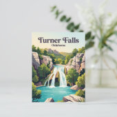 Turner Falls Oklahoma Postkarte (Stehend Vorderseite)