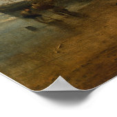 Turner - Fischmarkt am Strand von Hastings Poster (Ecke)