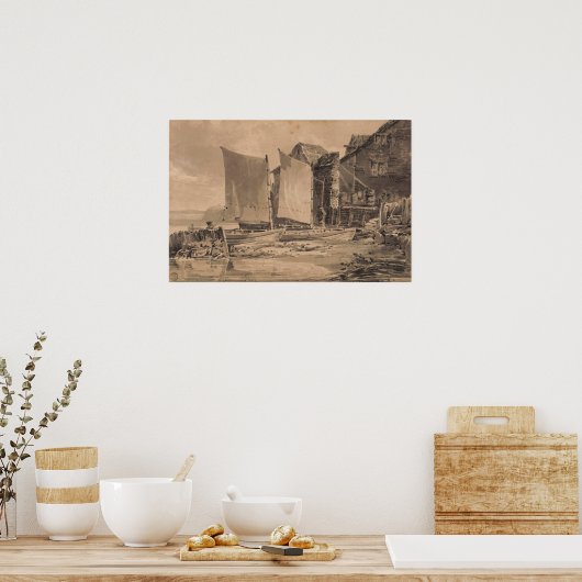 Turner - Fisherman's Hütte Dover Poster (Küche)