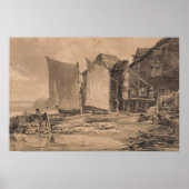 Turner - Fisherman's Hütte Dover Poster (Vorne)
