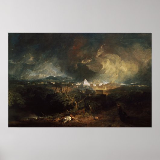 Turner - Fünfte Seuche in Ägypten Poster (Vorne)