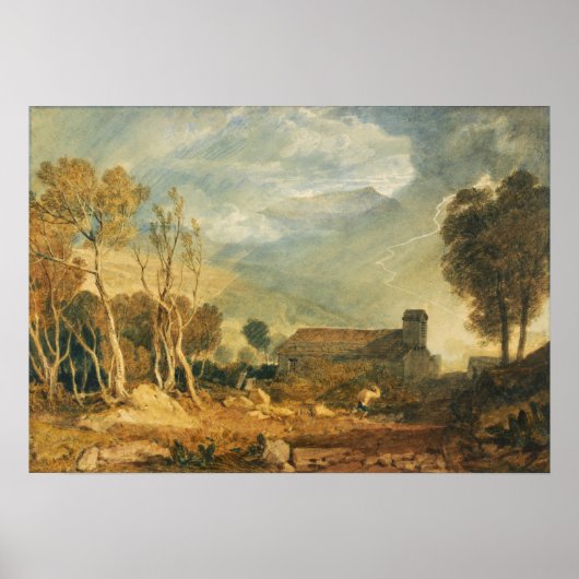 Turner - Ingleborough from Chapel-Le-Dale Poster (Vorne)