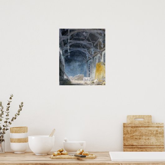 Turner - Innern des Johannispalastes, Eltham Poster (Küche)