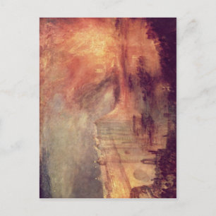 Turner, Joseph Mallord William Der Brand der House Postkarte