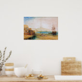 Turner - Jungen fangen Krebse, Scarborough-Stadt Poster (Küche)