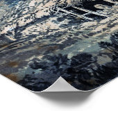 Turner - Landschaft mit Stall Poster (Ecke)