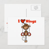 Turner liebt Ringe Postkarte (Vorne/Hinten)