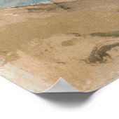 Turner - Meerwasserschiff mit Fischerboot Poster (Ecke)