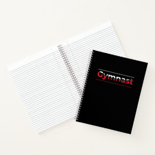 Turner - Minimalistische moderne Turnsport-Wort Notizblock