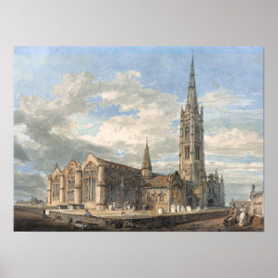 Turner - Nordostansicht der Grantham Church Poster