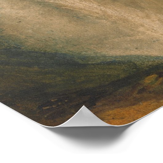 Turner - Oberer Fall des Reichenbacher Regenbogens Poster (Ecke)