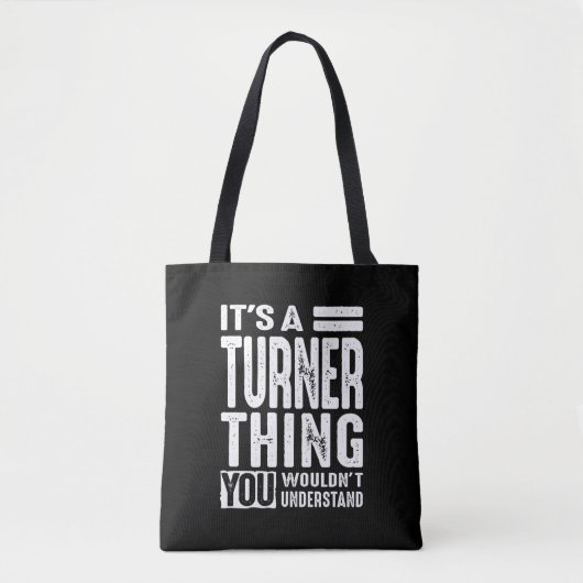 Turner Personalisiert Name Geburtstag Tasche (Vorderseite)