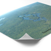 Turner Pond, Somerville Maine Poster (Ecke)