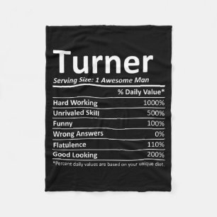 Turner Rition Lustiger Geburtstag Personalisierter Fleecedecke