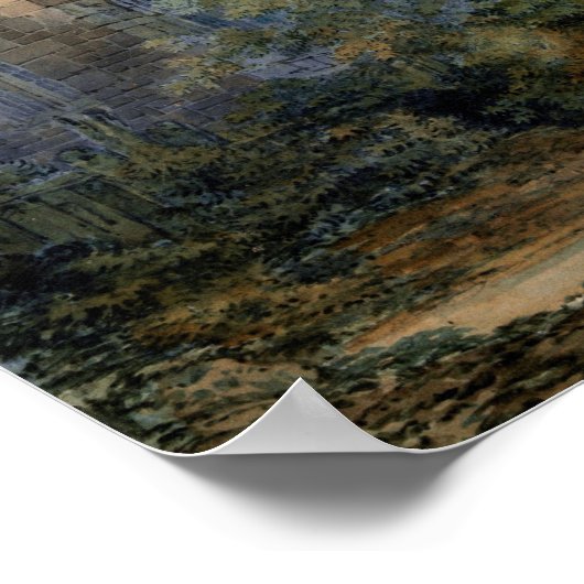 Turner - Saint Augustine's Gate Canterbury Poster (Ecke)