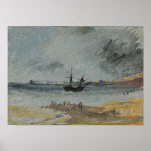Turner - Schiff Aground Brighton Poster (Vorne)